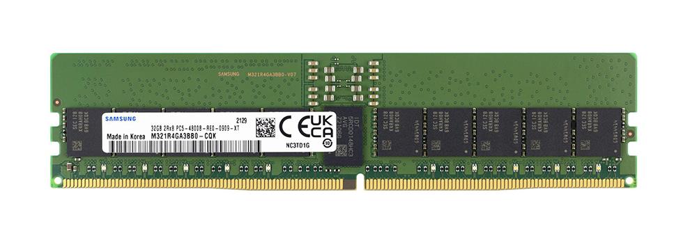 M321R4GA3BB0-CQKUE Samsung 32GB PC5-38400 DDR5-4800MHz ECC Registered CL40 288-Pin DIMM 1.1V Dual Rank Memory Module