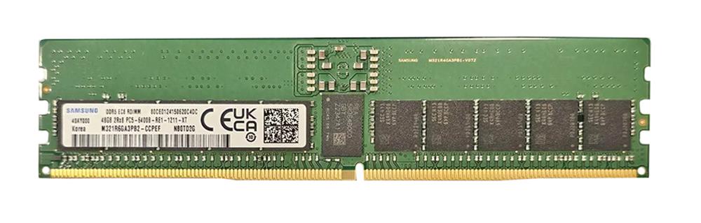 M321R6GA3PB2-CCPEF Samsung 48GB PC5-51200 DDR5-6400MHz ECC Registered CL52 288-Pin DIMM 1.1V Dual Rank x4 Memory Module