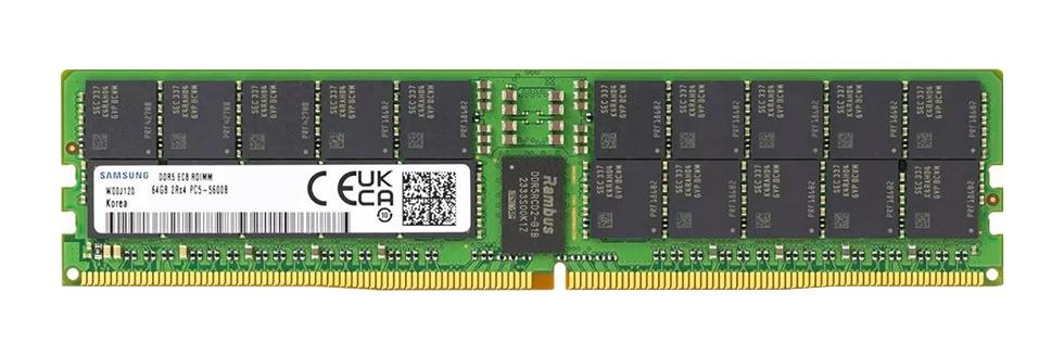 M321R8GA0EB0-CWM Samsung 64GB DDR5-5600MHz PC5-44800 ECC Registered CL46 288-Pin RDIMM 1.1V Dual Rank Memory Module