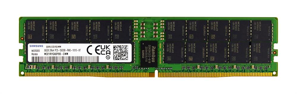 M321RYGA0PB0-CWM Samsung 96GB PC5-44800 DDR5-5600MHz ECC Registered CL46 288-Pin RDIMM 1.1V Dual Rank x4 Memory Module