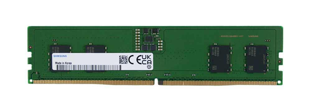 M323R1GB4BB0-CQK0D Samsung 8GB PC5-38400 DDR5-4800MHz Non-ECC Unbuffered CL40 288-Pin DIMM 1.1V Single Rank Memory Module