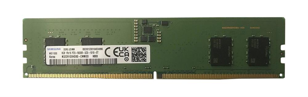 M323R1GB4DB0-CWM Samsung 8GB PC5-44800 DDR5-5600MHz Non-ECC Unbuffered CL46 288-Pin DIMM 1.1V Single Rank Memory Module