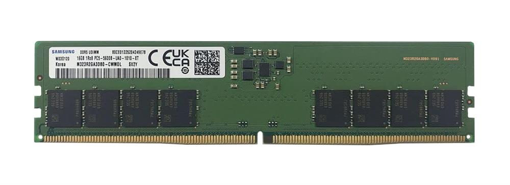 M323R2GA3DB0-CWM Samsung 16GB PC5-44800 DDR5-5600MHz Non-ECC Unbuffered CL46 288-Pin UDIMM 1.1V Single Rank Memory Module