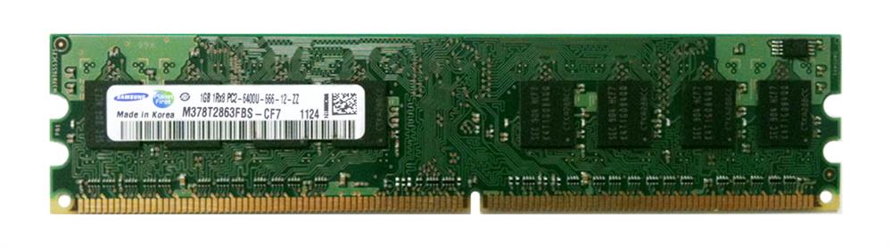 M378T2863FBS-CF7 Samsung 1GB PC2-6400 DDR2-800MHz non-ECC Unbuffered CL6 240-Pin DIMM Single Rank Memory Module