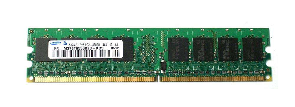 M378T6553BZ0-KD5 Samsung 512MB PC2-4200 DDR2-533MHz non-ECC Unbuffered CL4 240-Pin DIMM Memory Module