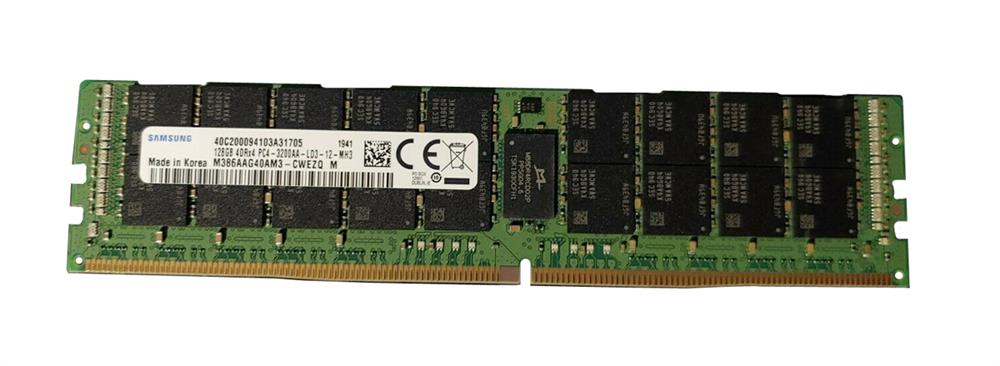 M386AAG40AM3-CWE Samsung 128GB PC4-25600 DDR4-3200MHz Registered ECC CL22 288-Pin Load Reduced DIMM 1.2V Quad Rank Memory Module