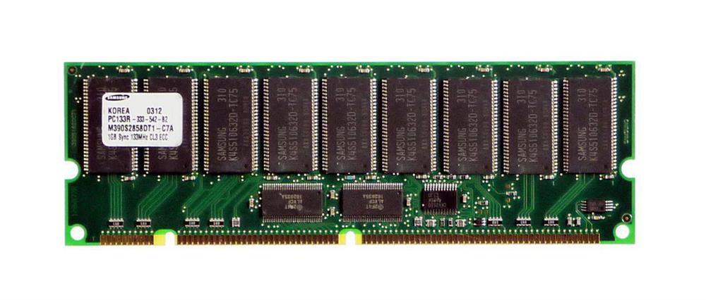 M390S2858DT1-C7A Samsung 1GB PC133 133MHz ECC Registered CL3 3.3V 168-Pin DIMM Memory Module