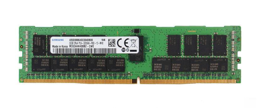 M393A4K40BB2-CWE Samsung 32GB PC4-25600 DDR4-3200MHz Registered ECC CL22 288-Pin DIMM 1.2V Dual Rank Memory Module