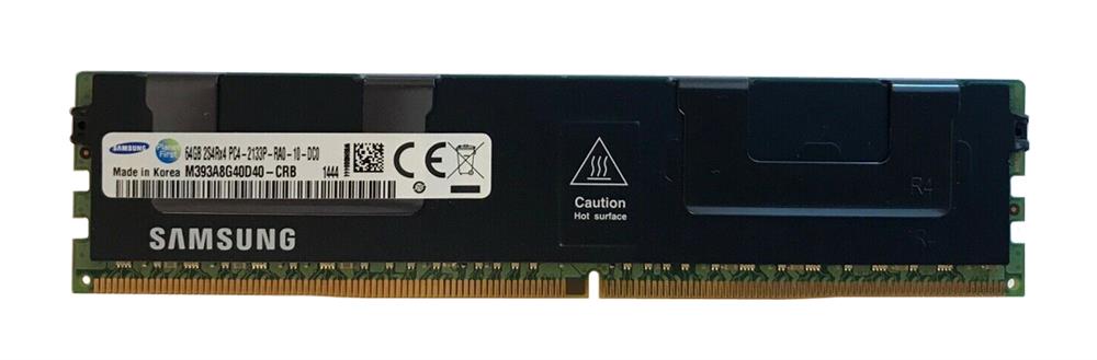 M393A8G40D40-CRB Samsung 64GB PC4-17000 DDR4-2133MHz Registered ECC CL15 288-Pin DIMM 1.2V Quad Rank Memory Module