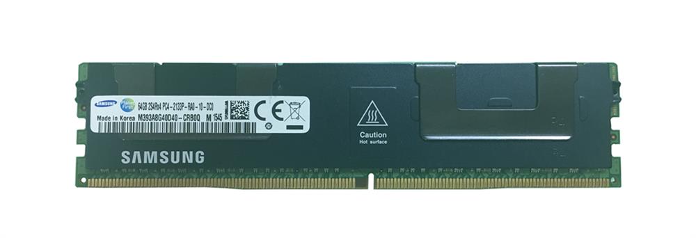 M393A8G40D40-CRB0Q Samsung 64GB PC4-17000 DDR4-2133MHz Registered ECC CL15 288-Pin DIMM 1.2V Quad Rank Memory Module
