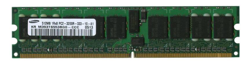 M393T6553BG0-CCC Samsung 512MB PC2-3200 DDR2-400MHz ECC Registered CL3 240-Pin DIMM Single Rank Memory Module