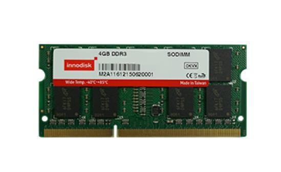 M3D0-4GSJ6LPC Innodisk 4GB PC3-12800 DDR3-1600MHz ECC Unbuffered CL11 204-Pin SoDimm 1.35V Low Voltage Dual Rank Memory Module