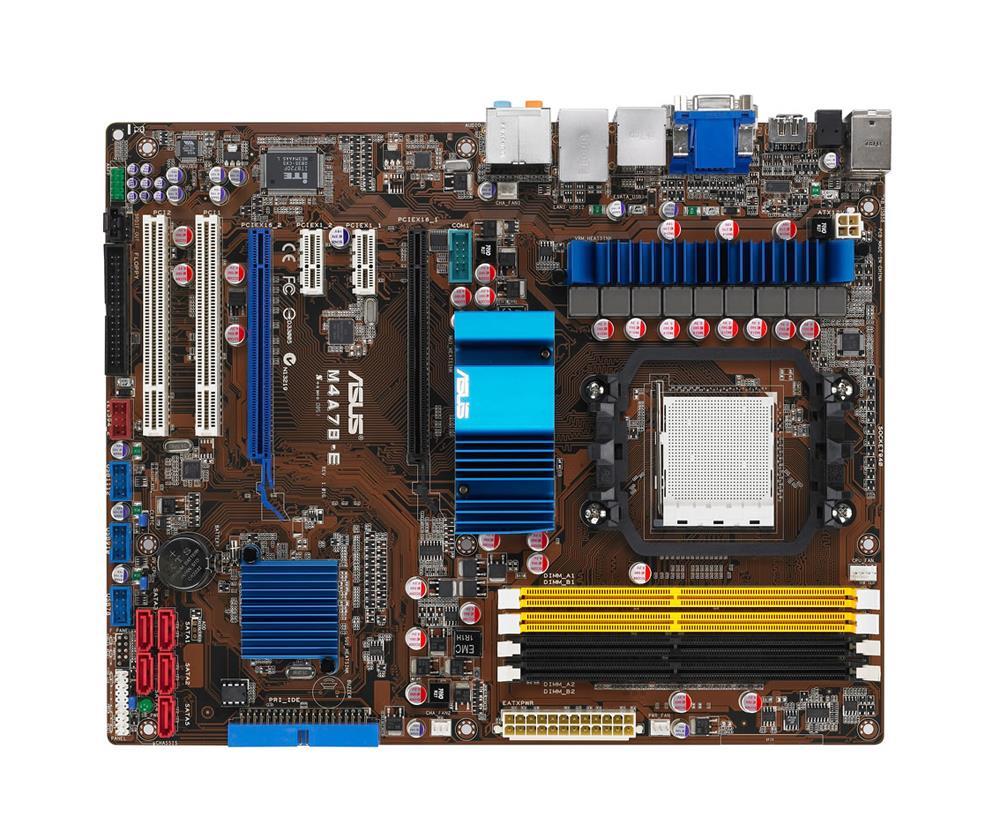 M4A78-E ASUS Socket AM3/AM2+/AM2 AMD 790GX/SB750 Chipset AMD Phenom II/ Phenom/ AMD Athlon II/ Athlon/ AMD Sempron Processors Support DDR2 4x DIMM 5x SATA 3.0Gb/s ATX Motherboard (Refurbished)