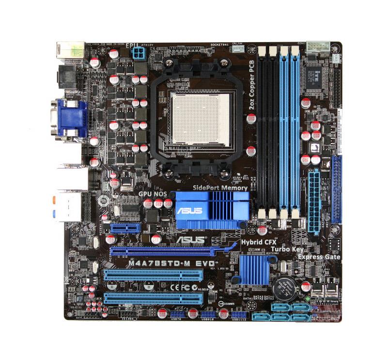 M4A785TD-M-EVO ASUS Socket AM3 AMD 785G + SB710 Chipset AMD Phenom II/ Athlon II Sempron 100 Series Processors Support DDR3 4x DIMM 5x SATA 3.0Gb/s Micro-ATX Motherboard (Refurbished)