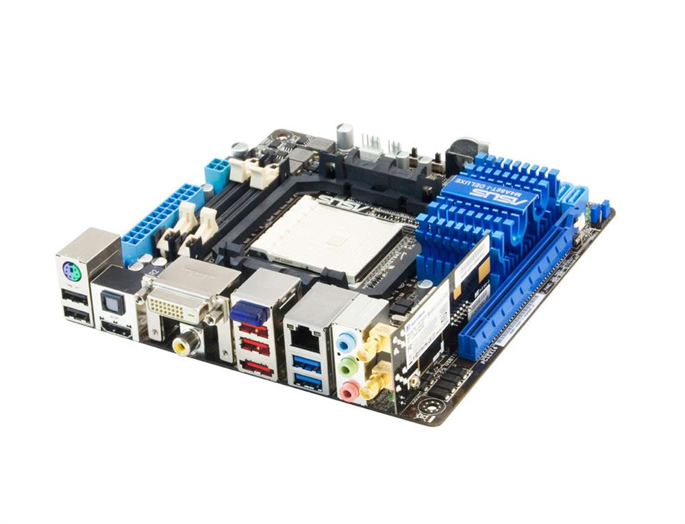M4A88T-I-DX ASUS Socket AM3 AMD 880G + SB710 Chipset AMD Phenom II/ Athlon II Sempron 100 Series Processors Support DDR3 2x DIMM 3x SATA 3.0Gb/s Mini-ITX Motherboard (Refurbished)