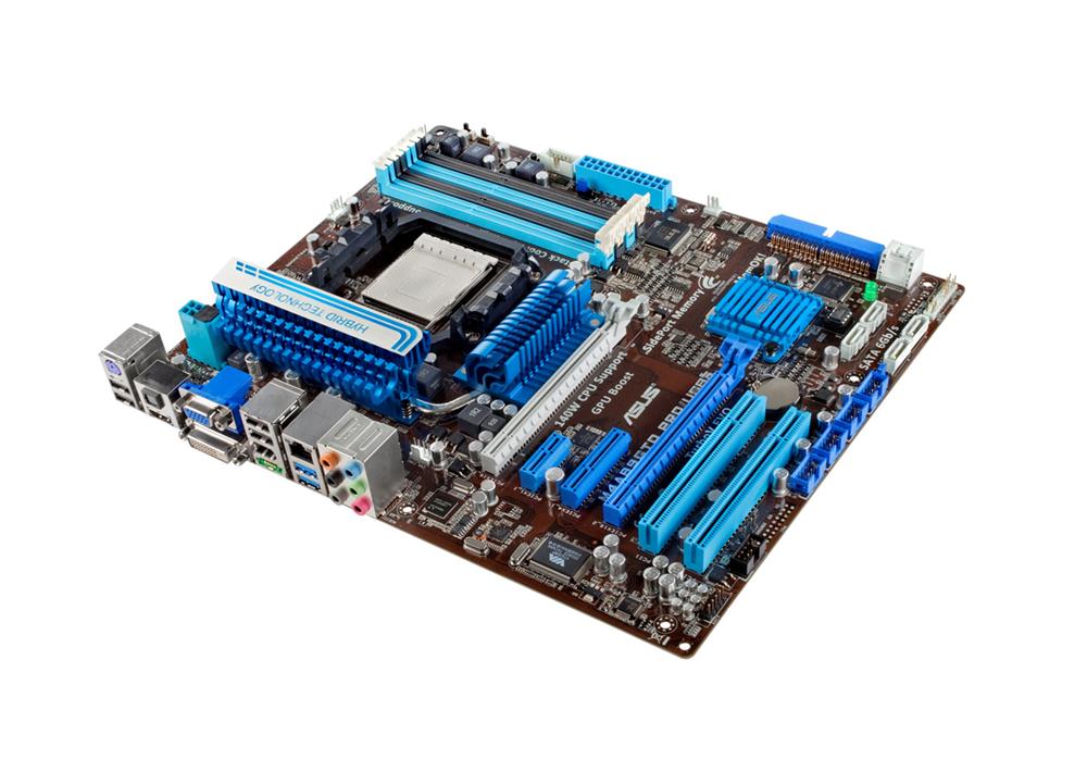 M4A89GTD-PRO/USB3 ASUS Socket AM3 AMD 890GX + SB850 Chipset AMD Phenom II/ AMD Athlon II/ AMD Sempron 100 Series Processors Support DDR3 4x DIMM 6x SATA 6.0Gb/s ATX Motherboard (Refurbished)