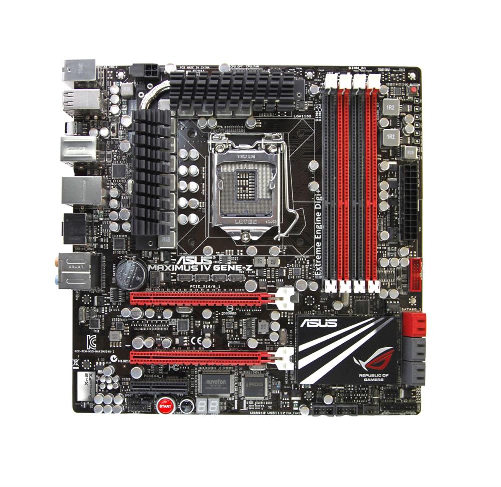 M4GZ/GEN3 ASUS Maximus IV GENE-Z Socket LGA 1155 Intel Z68 Chipset 2nd Generation Core i7 / i5 / i3 Processors Support DDR3 4x DIMM 2x SATA 6.0Gb/s uATX Motherboard (Refurbished)