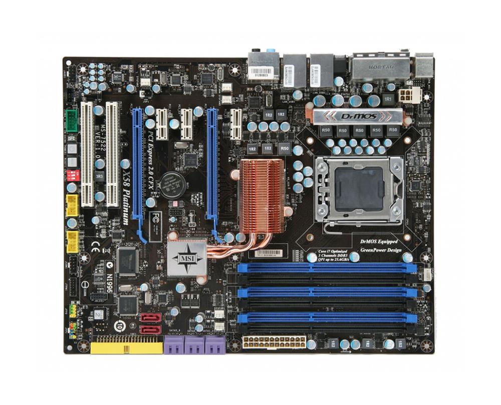 M4L-80051540 MSI X58 Platinum Motherboard MS-7522