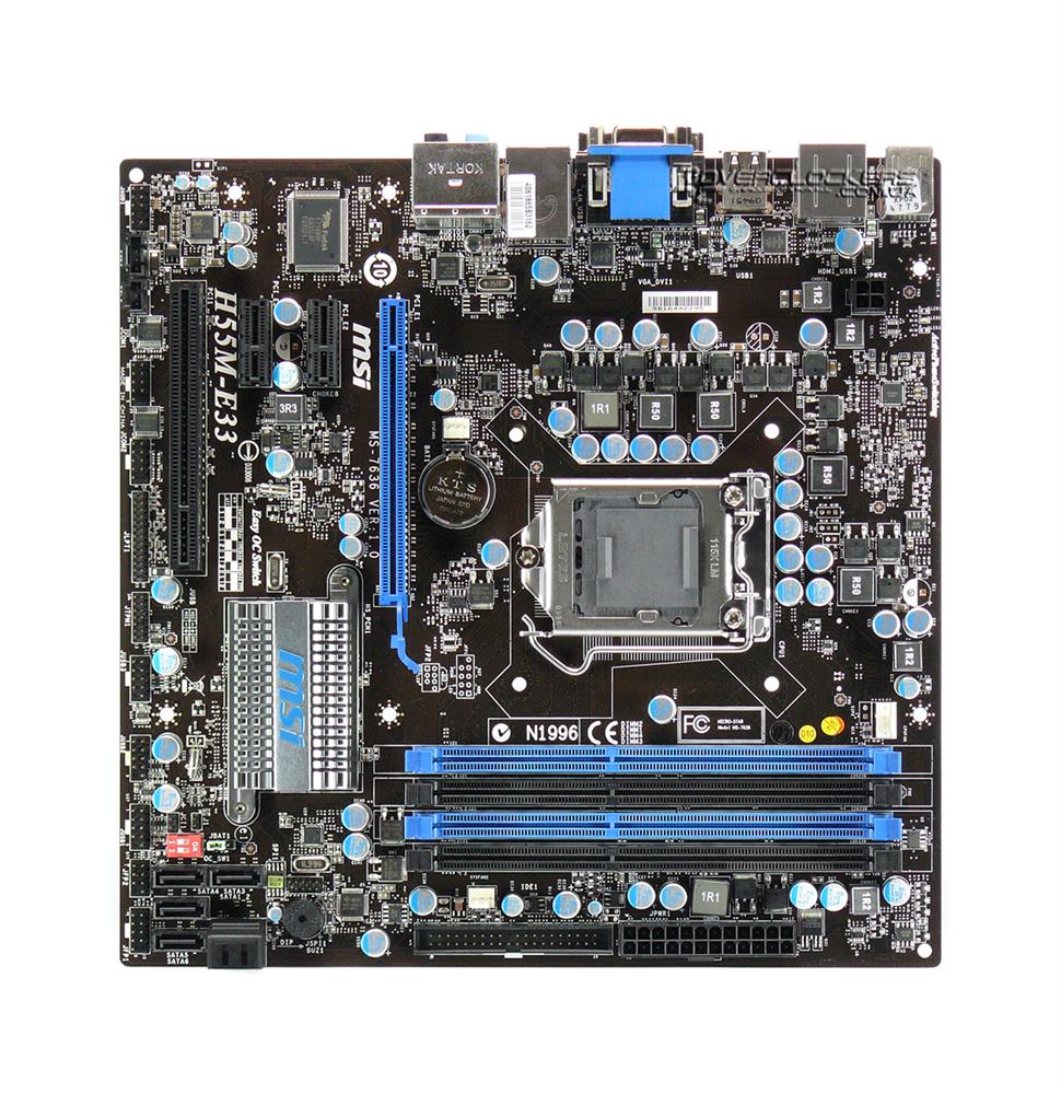 M4L-80067132 MSI H55M-E33 Motherboard