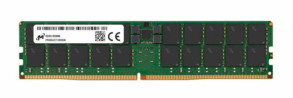 M56R96GBR Micron 96GB PC5-44800 DDR5-5600MHz ECC Registered CL46 288-Pin DIMM 1.1V Dual Rank Memory Module 