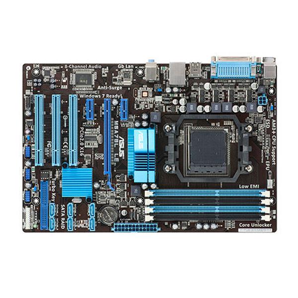 M5A78L-LE ASUS Socket AM3+ AMD 760G/SB710 Chipset AMD FX/ Phenom II/ Athlon II/ Sempron 100 Series Processors Support 4x DIMM 6x SATA 3.0Gb/s ATX Motherboard (Refurbished)