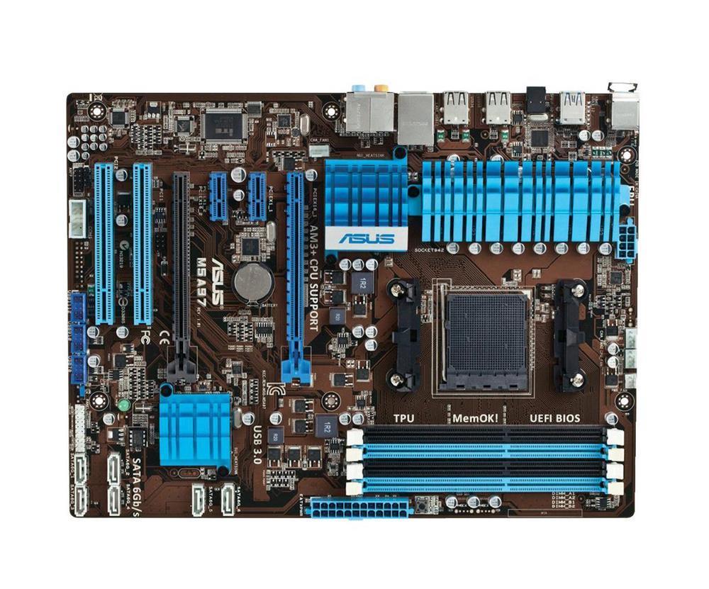M5A97-EVO-BO-R ASUS Socket AM3+ AMD 970 + SB950 Chipset AMD Phenom II/ AMD Athlon II/ AMD Sempron 100 Series Processors Support DDR3 4x DIMM 6x SATA 3.0G/s ATX Motherboard (Refurbished)