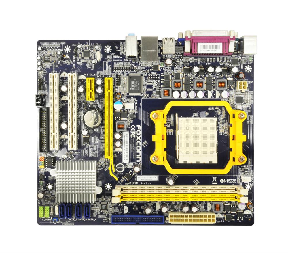 M61PMP-K Foxconn Socket AM3 Nvidia MCP61P Chipset AMD Phenom II Processors Support DDR3 2x DIMM 4x SATA2 Micro-ATX Motherboard (Refurbished)