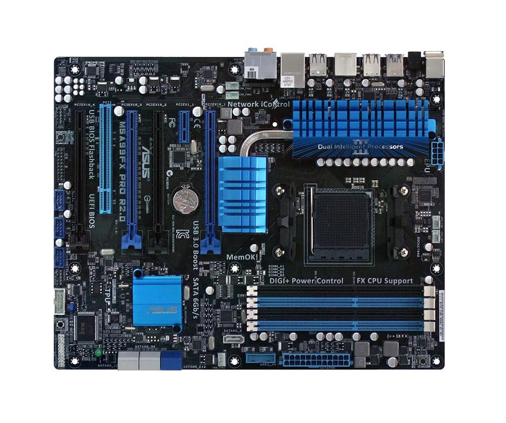 M690891 ASUS Socket AM3+ AMD 990FX + SB950 Chipset AMD FX/ AMD Phenom II/ Athlon II/ AMD Sempron 100 Series DDR3 4x DIMM 5x SATA 6.0Gb/s ATX Motherboard (Refurbished)