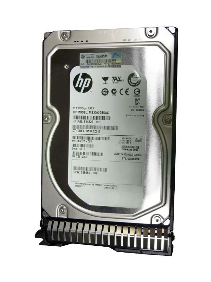 M6U84AV HP 3TB 7200RPM SATA 6Gbps 3.5-inch Internal Hard Drive