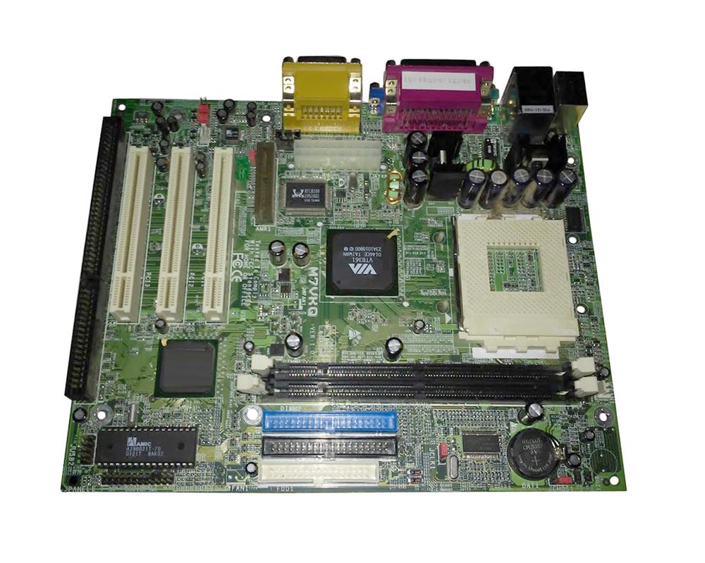 M7VKQ Biostar Socket A VIA VT8361(KLE133) + VT82C686B Chipset AMD Athlon XP/ Athlon/ AMD Duron Processors Support SDRAM 2x DIMM ATA-100 Micro-ATX Motherboard (Refurbished)
