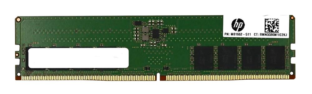 M81662-511 HP 16GB PC5-38400 DDR5-4800MHz non-ECC Unbuffered CL40 288-Pin DIMM 1.1V Single Rank Memory Module