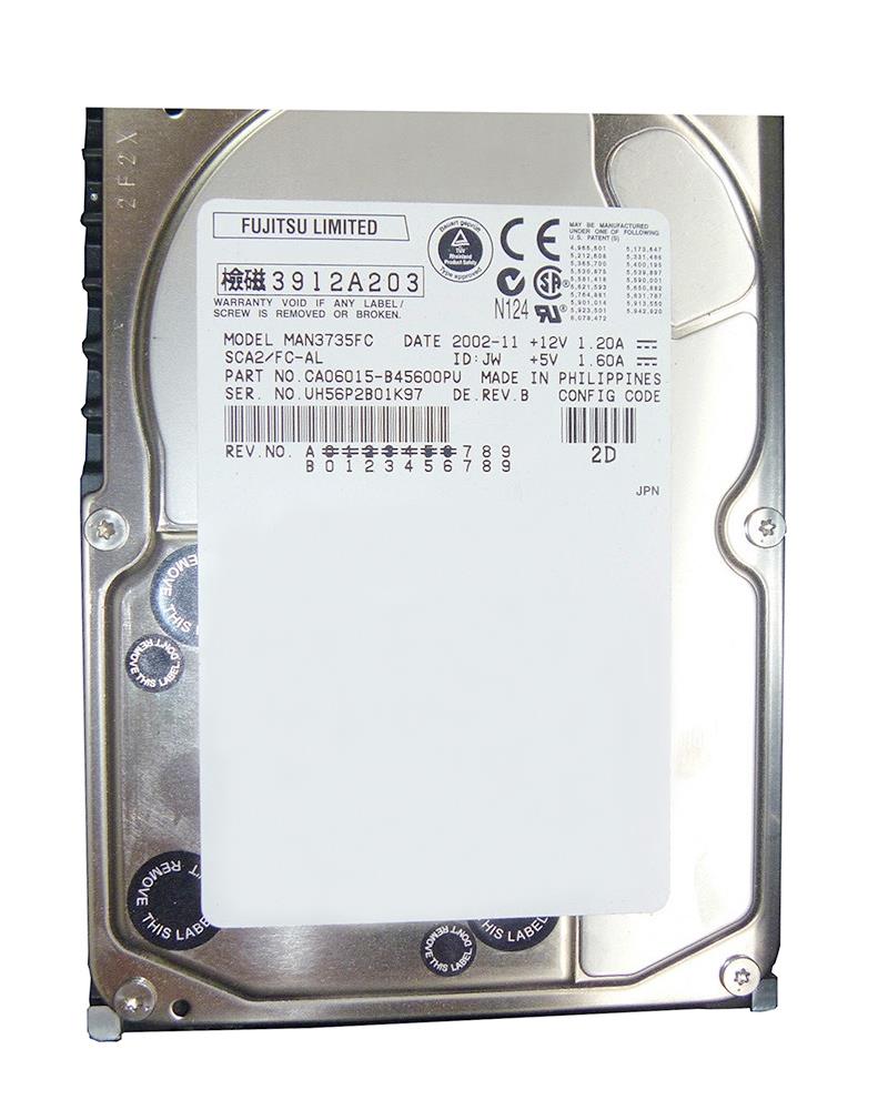 MAN3735FC Fujitsu Enterprise 73.5GB 10000RPM Fibre Channel 2Gbps 8MB Cache 3.5-inch Internal Hard Drive