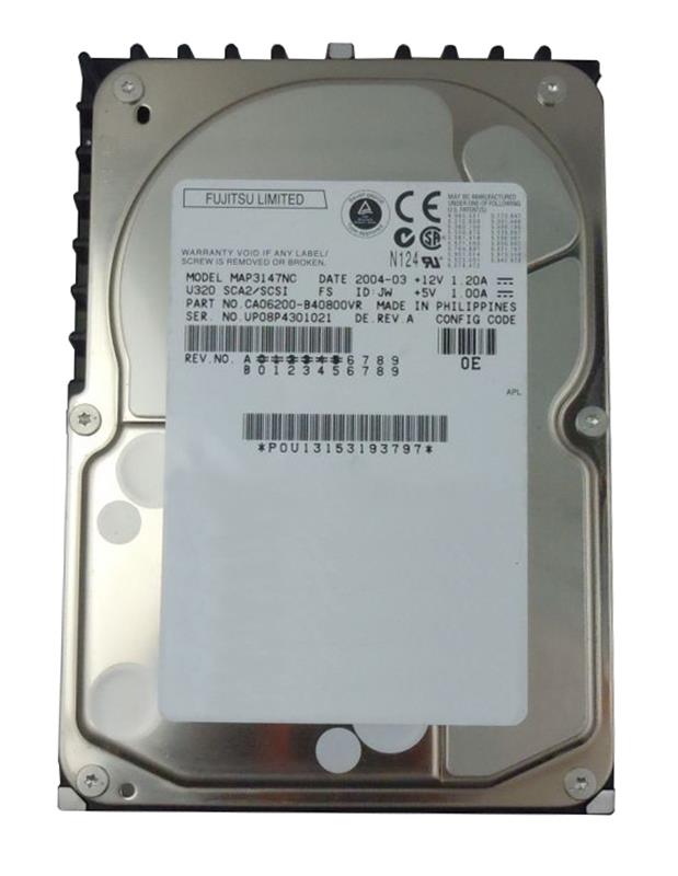 MAP3147NC Fujitsu Enterprise 147GB 10000RPM Ultra-320 SCSI 80-Pin LVD 8MB Cache 3.5-inch Internal Hard Drive