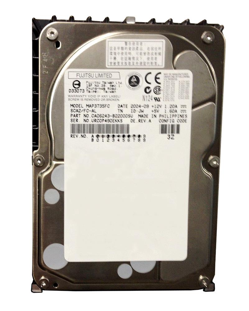 MAP3735FC Fujitsu Enterprise 73.5GB 10000RPM Fibre Channel 2Gbps 8MB Cache 3.5-inch Internal Hard Drive