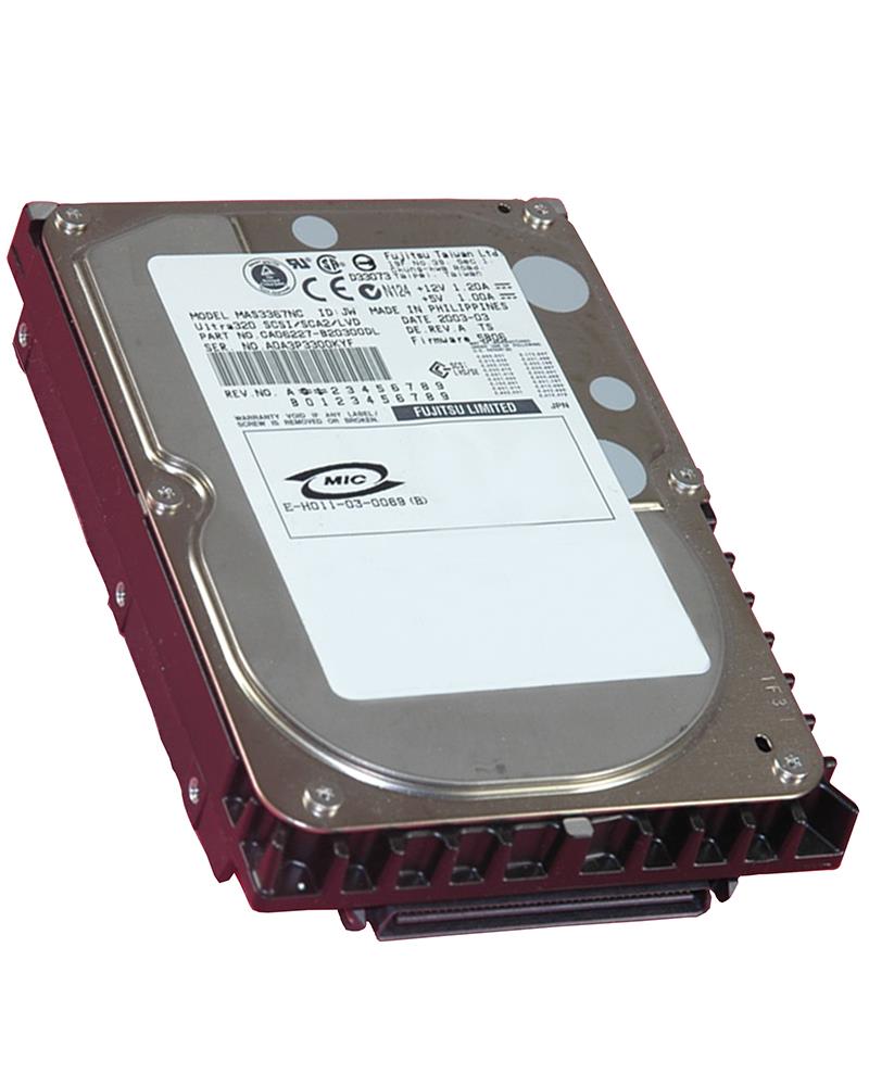 MAS3367NC Fujitsu Enterprise 36.7GB 15000RPM Ultra-320 SCSI 80-Pin 8MB Cache 3.5-inch Internal Hard Drive