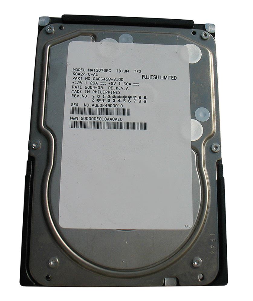 MAT3073FC Fujitsu Enterprise 73.5GB 10000RPM Fibre Channel 2Gbps 8MB Cache 3.5-inch Internal Hard Drive