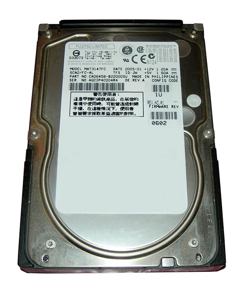 MAT3147FC Fujitsu Enterprise 147GB 10000RPM Fibre Channel 2Gbps 8MB Cache 3.5-inch Internal Hard Drive