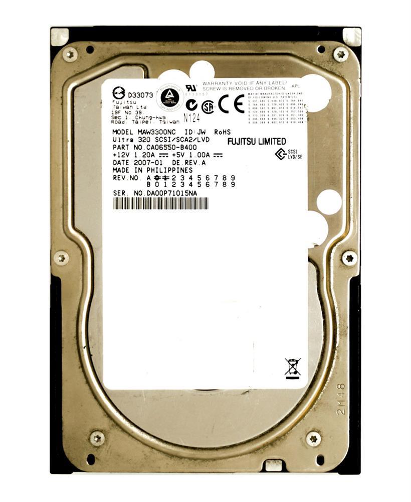MAW3300NC1 Fujitsu Enterprise 300GB 10000RPM Ultra-320 SCSI 80-Pin 8MB Cache 3.5-inch Internal Hard Drive