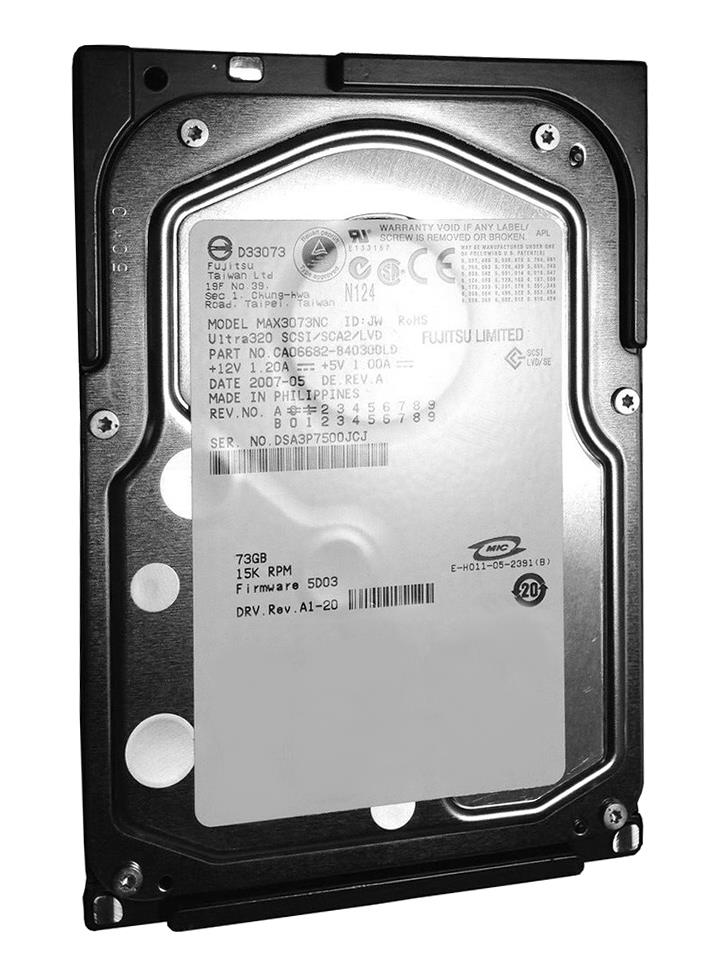 MAX3073NC Fujitsu Enterprise 73.5GB 15000RPM Ultra-320 SCSI 80-Pin 8MB Cache 3.5-inch Internal Hard Drive