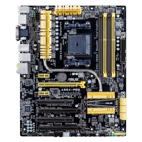 MB-A88XPRO ASUS Socket FM2+ AMD A88X Chipset AMD Athlon/A Series Processor Support DDR3 4x DIMM 6x SATA 6.0Gb/s ATX Motherboard (Refurbished)