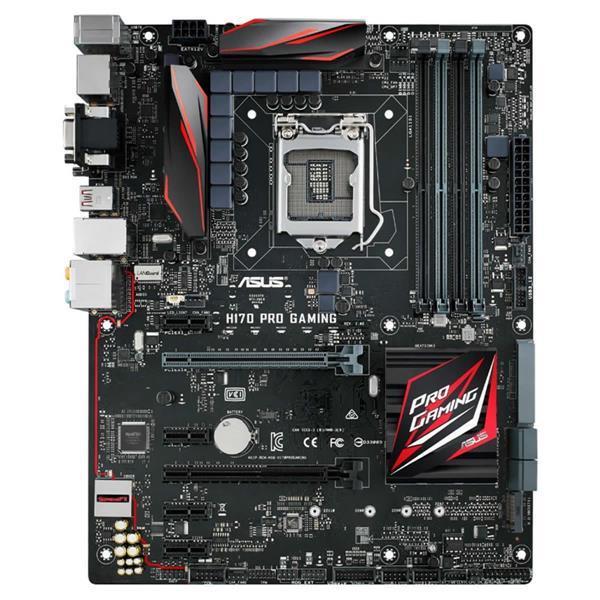 MB-H170PGM ASUS H170 Pro Gaming Socket LGA 1151 Intel H170 Chipset 7th/6th Generation Core i7 / i5 / i3 / Pentium / Celeron Processors Support DDR4 4x DIMM 4x SATA 6.0Gb/s ATX Motherboard (Refurbished)