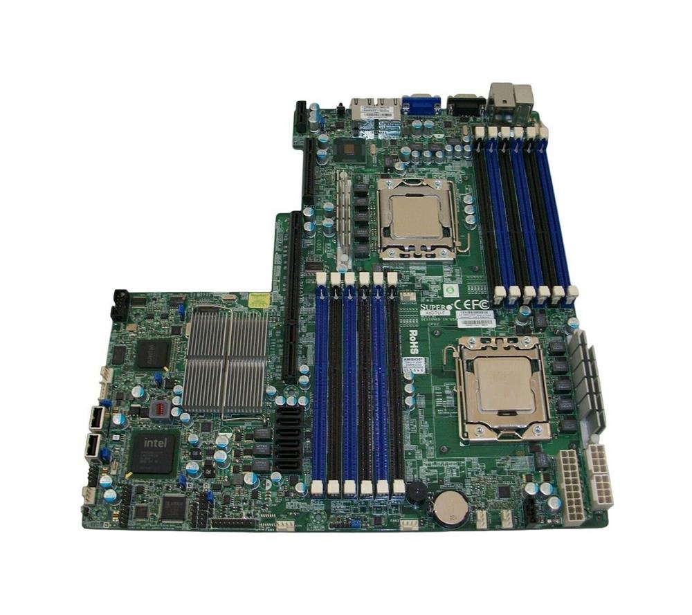 MB-X8DTU6F SuperMicro X8DTU-F Dual Socket LGA 1366 Intel 5520 Chipset Intel Xeon 5600/5500 Series Processors Support DDR3 12x DIMM 6x SATA2 3.0Gb/s Proprietary Server Motherboard (Refurbished)
