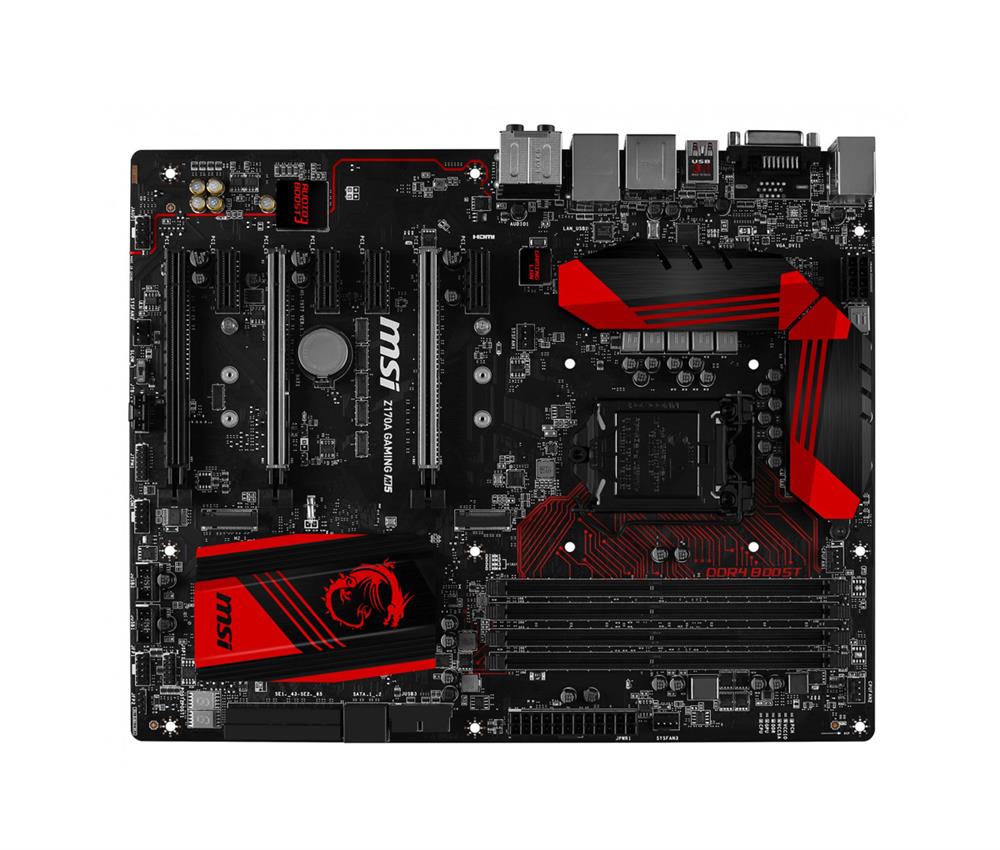 MB-Z17ATAC MSI Z170A TOMAHAWK AC Socket LGA 1151 Intel Z170 Chipset 6th Generation Core i7 / i5 / i3 / Pentium / Celeron Processors Support DDR4 4x DIMM 6x SATA 6.0Gb/s ATX Motherboard (Refurbished)