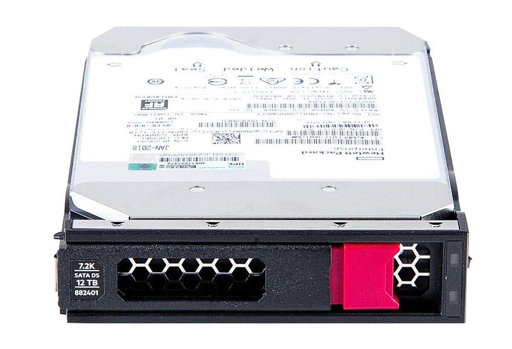 MB012000GWDFE HPE 12TB 7200RPM SATA 6Gbps 3.5-inch Internal Hard Drive with Smart Carrier