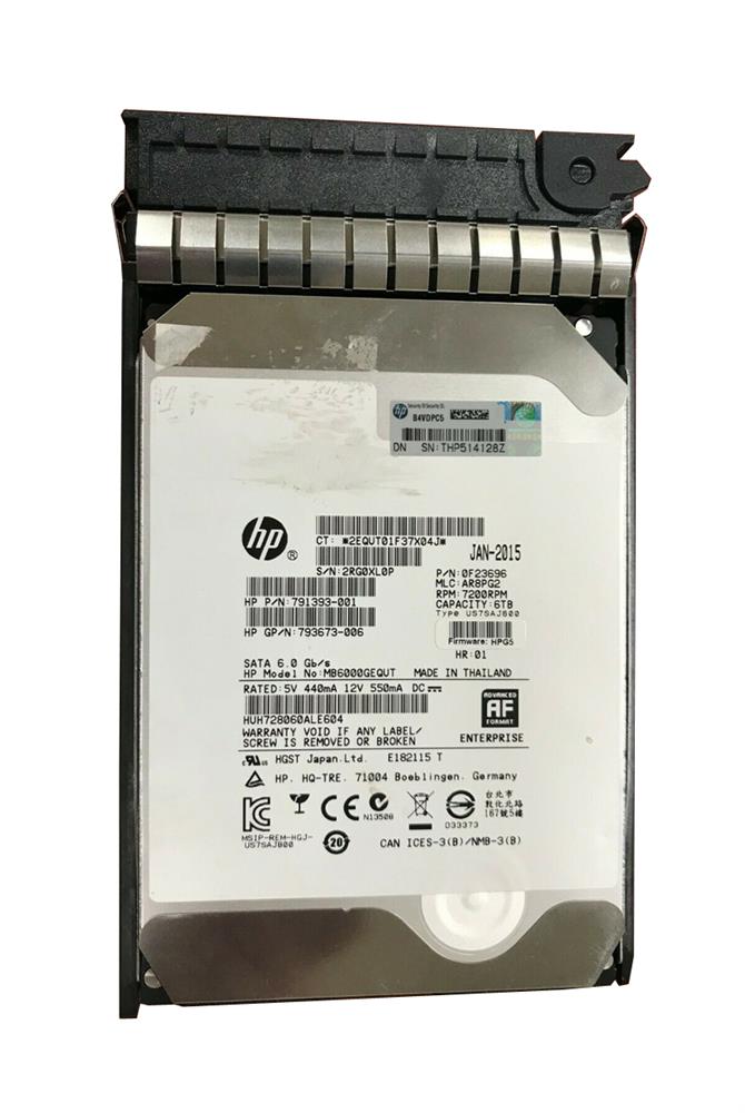 MB6000GEQUT HPE 6TB 7200RPM SAS 6Gbps 3.5-inch Internal Hard Drive