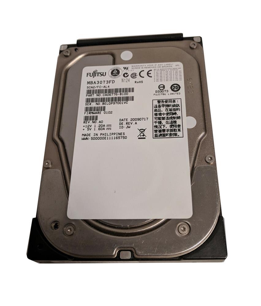 MBA3073FD Fujitsu Enterprise 73.5GB 15000RPM Fibre Channel 4Gbps (Dual Port) 16MB Cache 3.5-inch Internal Hard Drive