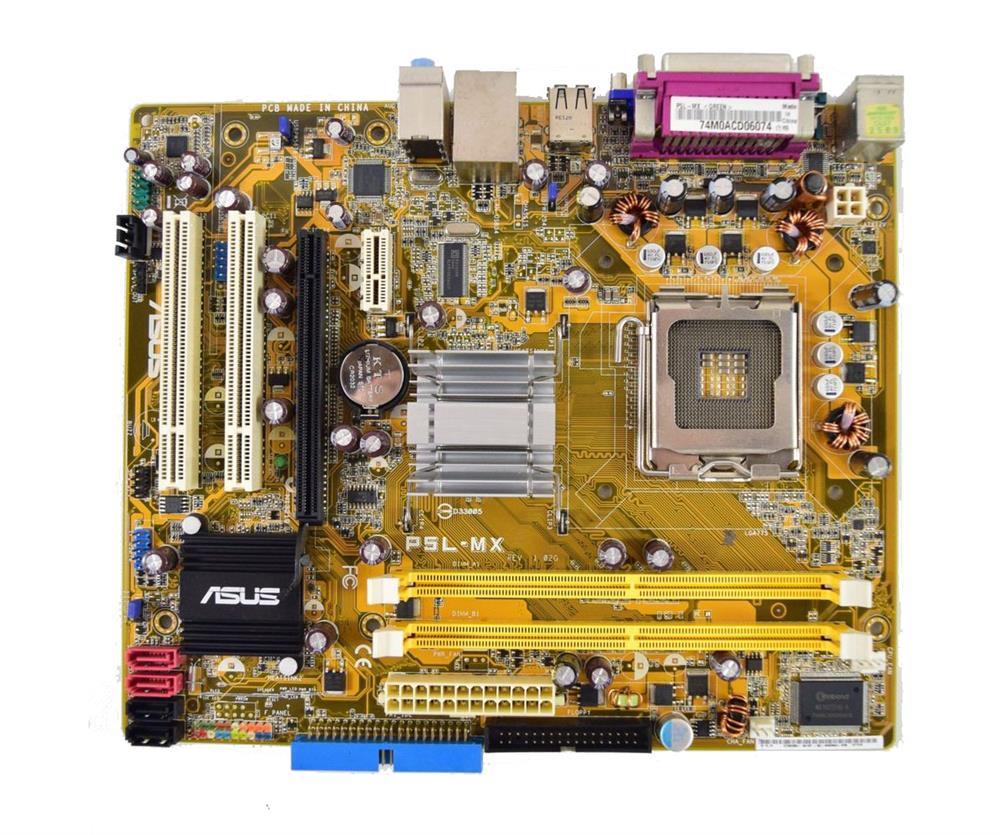 MBB540 ASUS P5L-MX Socket LGA 775 Intel 945G + ICH7 Chipset Core 2 Extreme/ Core 2 Duo/ Pentium D/ Pentium 4/ Celeron D Processors Support DDR2 2x DIMM 4x SATA Micro-ATX Motherboard (Refurbished)