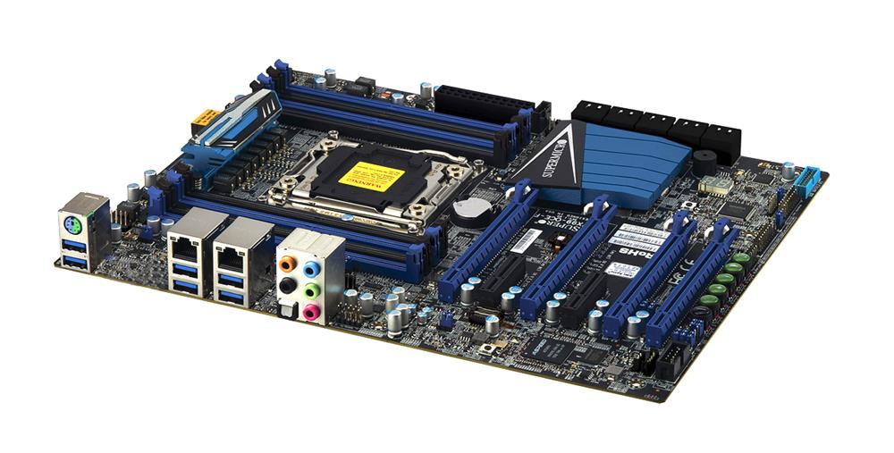 MBD-C7X99-OCE-F-B SuperMicro C7X99-OCE-F Socket LGA 2011 Intel X99 Chipset Xeon E5-1600 v3/v4 / E5-2600 v4 / Core i7/ i7 Extreme Edition Processors support DDR4 8x DIMM 6x SATA3 6.0Gb/s ATX Server Motherboard (Refurbished)