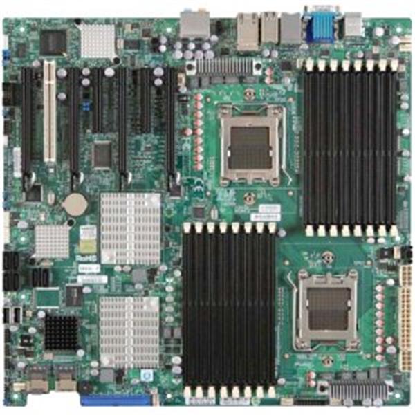 MBD-H8DAI+ SuperMicro H8DAI+ Dual Socket 1207 AMD SR5690 + SP5100 Chipset AMD Opteron 2000 Series Processors Support DDR2 16x DIMM 6x SATA2 3.0Gb/s Enhanced Extended ATX Motherboard (Refurbished)