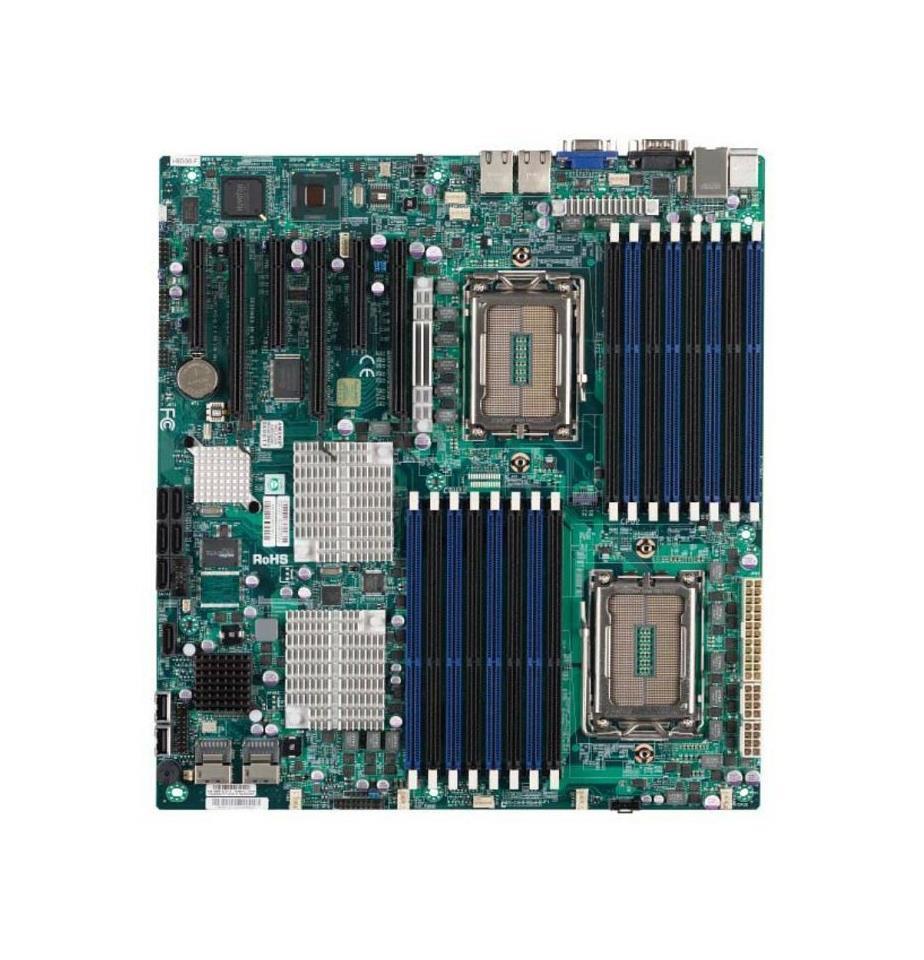 MBD-H8DG6-F SuperMicro Socket G34 AMD SR5690 + SP5100 Chipset AMD Opteron 6000 Series Processors Support DDR3 16x DIMM 6x SATA 3.0Gb/s Extended-ATX Sever Motherboard (Refurbished)